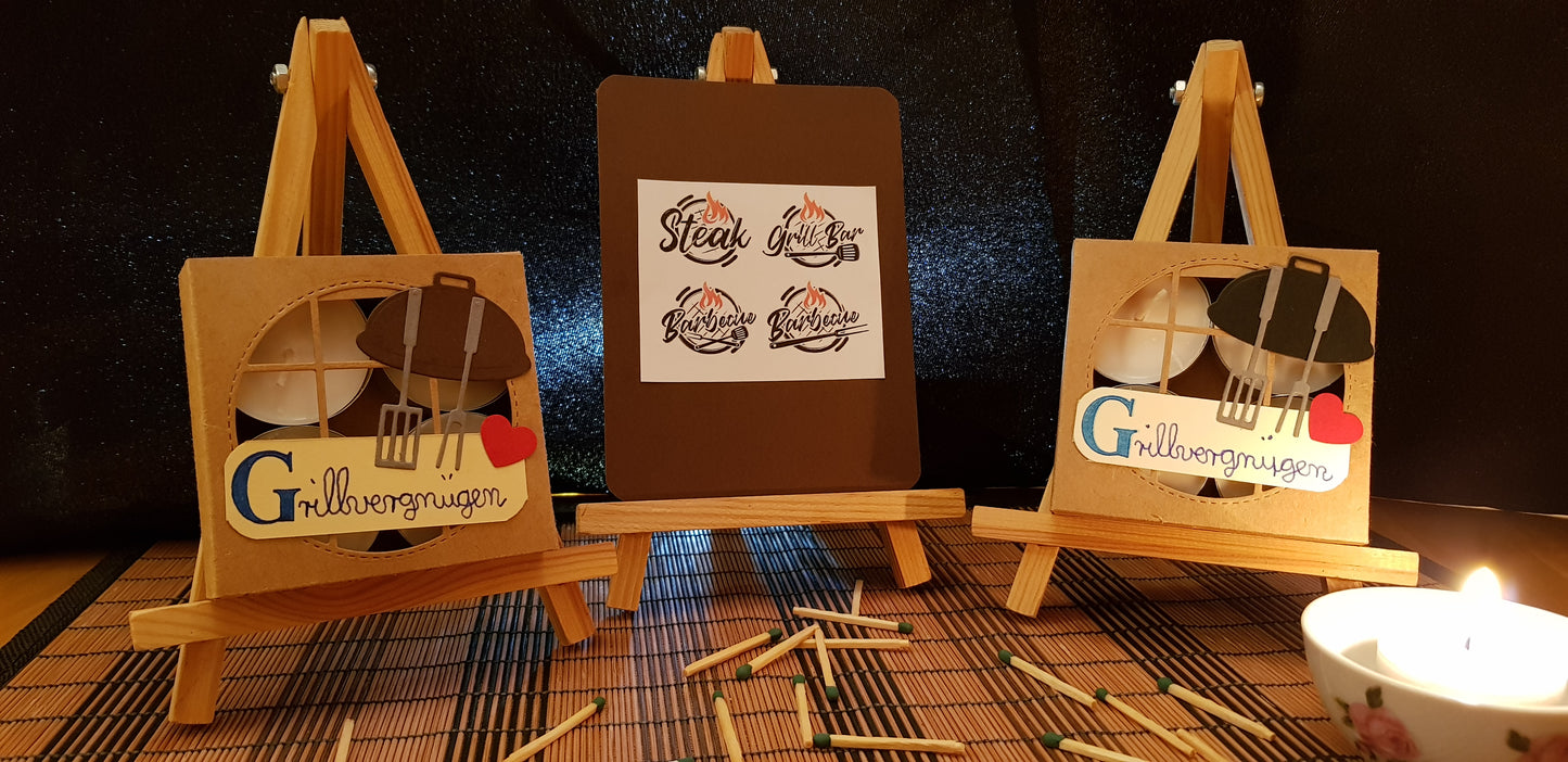 Grillvergnügen Teelichte-Set mit Effekt