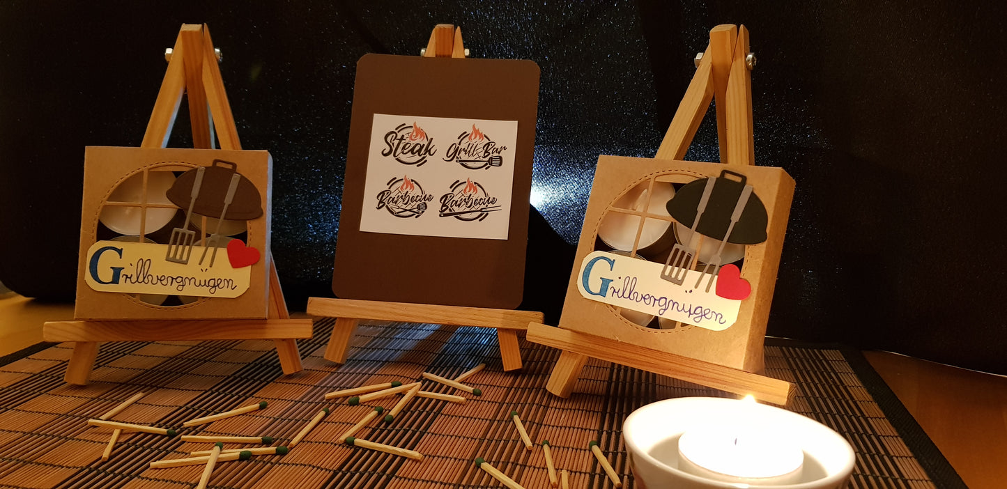 Grillvergnügen Teelichte-Set mit Effekt