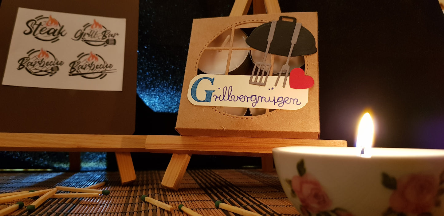 Grillvergnügen Teelichte-Set mit Effekt