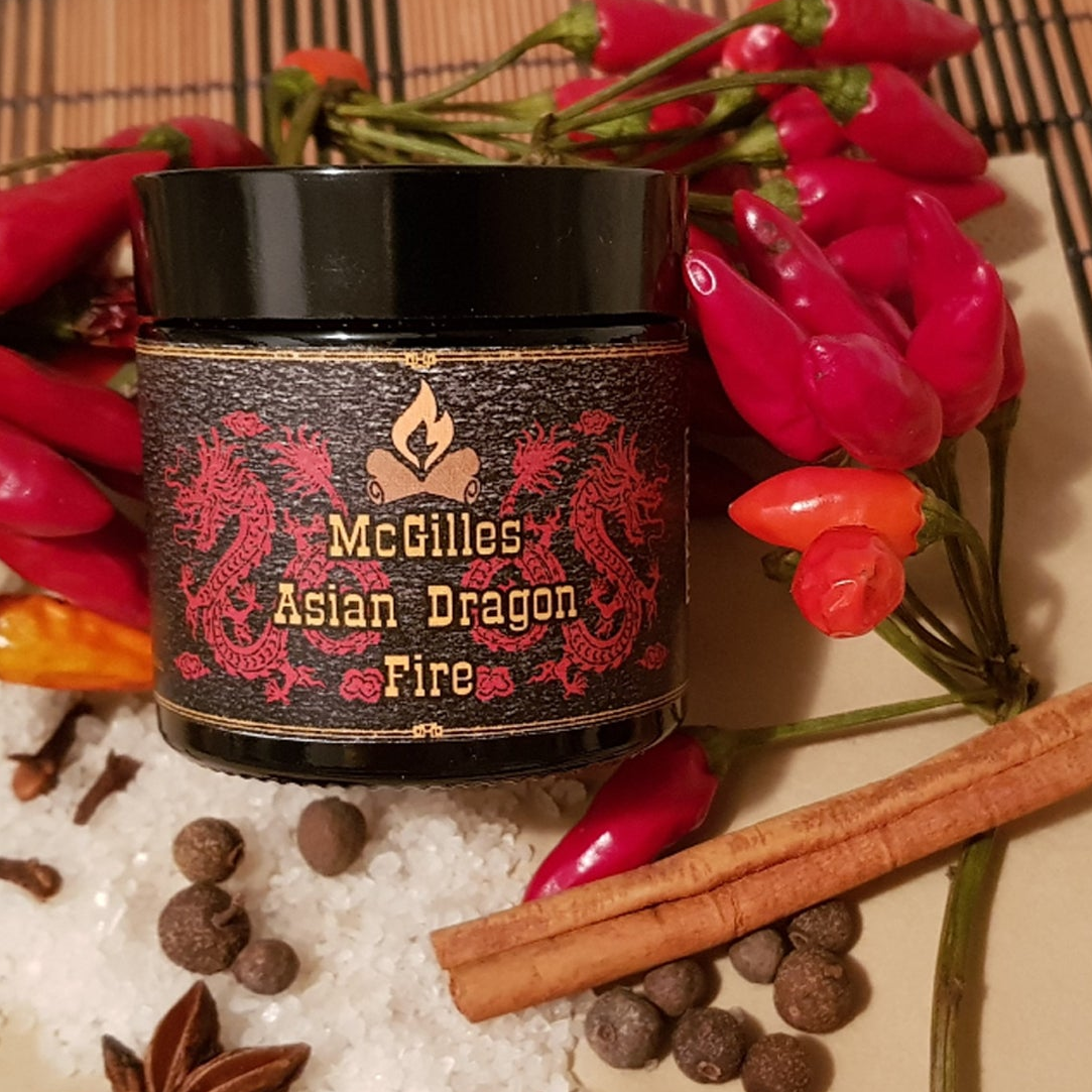 McGilles Asian Dragon Fire Schönheitsfehler Etikett