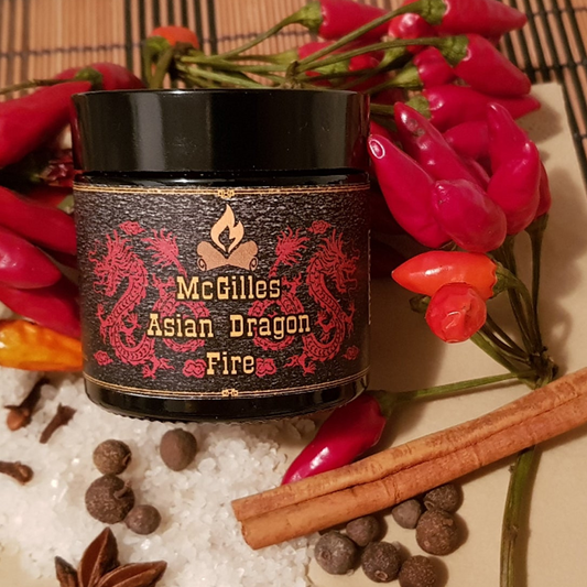 McGilles Asian Dragon Fire Schönheitsfehler Etikett