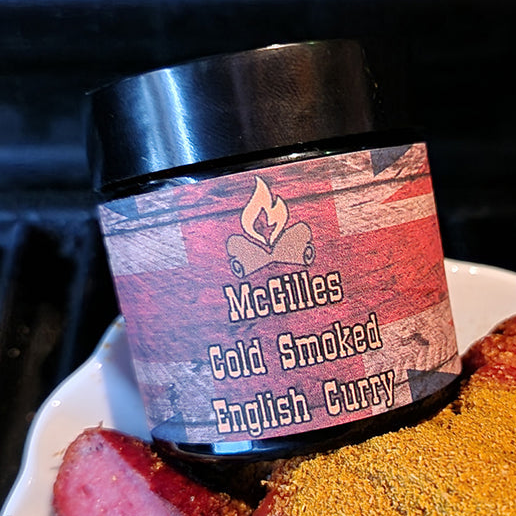McGilles Cold Smoked English Curry mit Schönheitsfehler/ Etiket