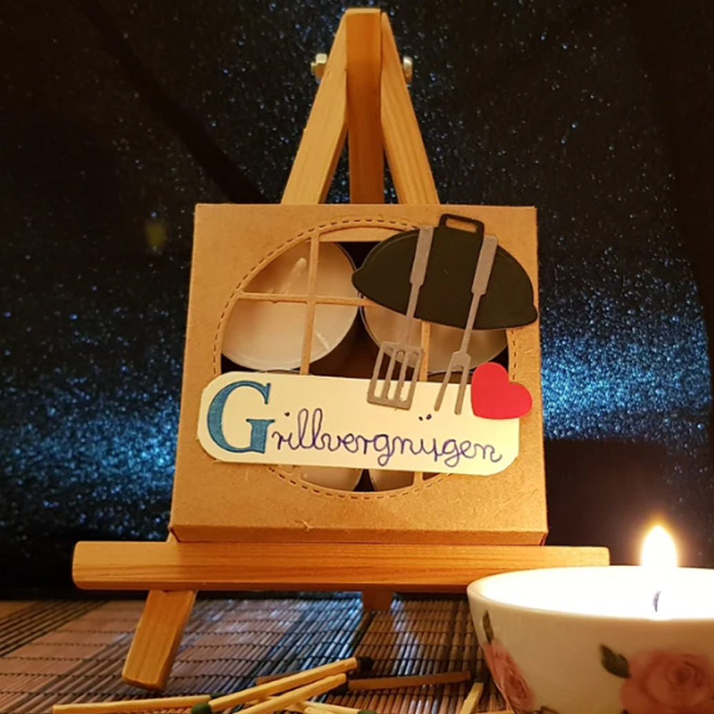 Grillvergnügen Teelichte-Set mit Effekt